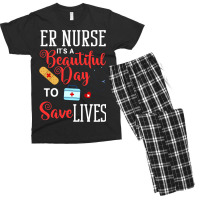 Womens Emergency Room Technician Er Nurse Hospital Men's T-shirt Pajama Set | Artistshot