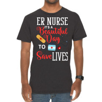 Womens Emergency Room Technician Er Nurse Hospital Vintage T-shirt | Artistshot