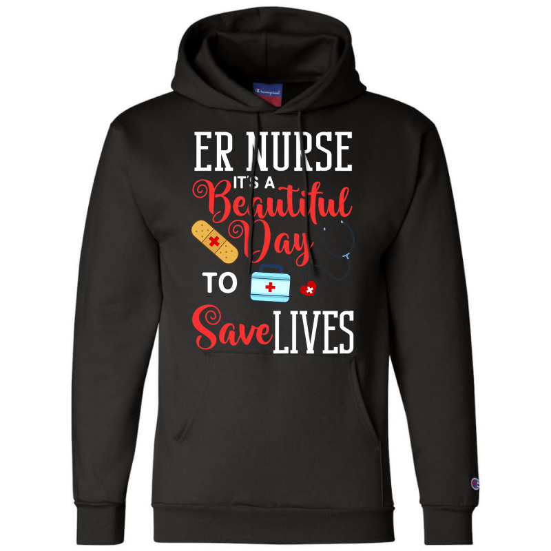 Womens Emergency Room Technician Er Nurse Hospital Champion Hoodie | Artistshot