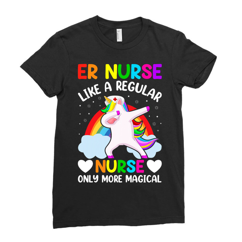 Womens Er Nurse Like A Regular Nurse More Magical  Ladies Fitted T-Shirt by JuditHanley | Artistshot