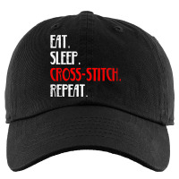 Eat Sleep Crossstitch Sew Thread Repeat Daily Life Kids Cap | Artistshot