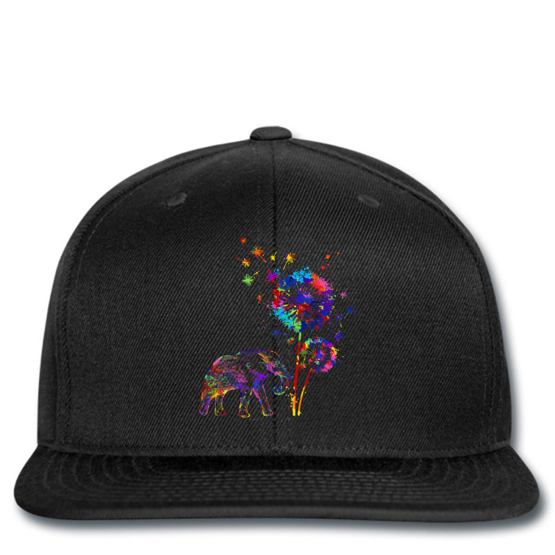 Funny Elephant Dandelion Flower Elephant Lover Wat Printed hat by ChelsieRountree | Artistshot