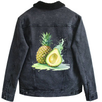 Delicious And Refreshing Flavor Combination Unisex Sherpa-lined Denim Jacket | Artistshot