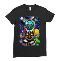 Extraterrestrial Meditating Meditation Yoga Alien Ladies Fitted T-shirt | Artistshot