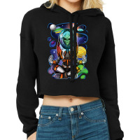 Extraterrestrial Meditating Meditation Yoga Alien Cropped Hoodie | Artistshot