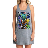 Extraterrestrial Meditating Meditation Yoga Alien Tank Dress | Artistshot