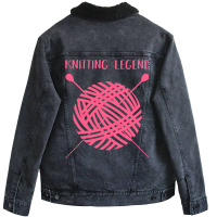 Embroidery Sewing Crochet Sewing Machine Sewing Ne Unisex Sherpa-lined Denim Jacket | Artistshot