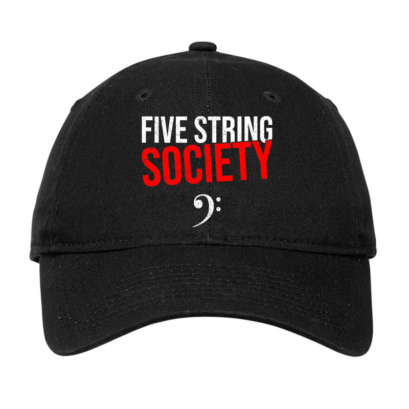 Five String Society Gift For  Strings Bass Guitar Adjustable Cap by YadrielCarballo | Artistshot