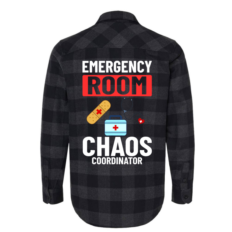 Emergency Room Technician Er Nurse Hospital Depart Flannel Shirt | Artistshot