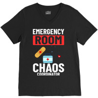 Emergency Room Technician Er Nurse Hospital Depart V-neck Tee | Artistshot