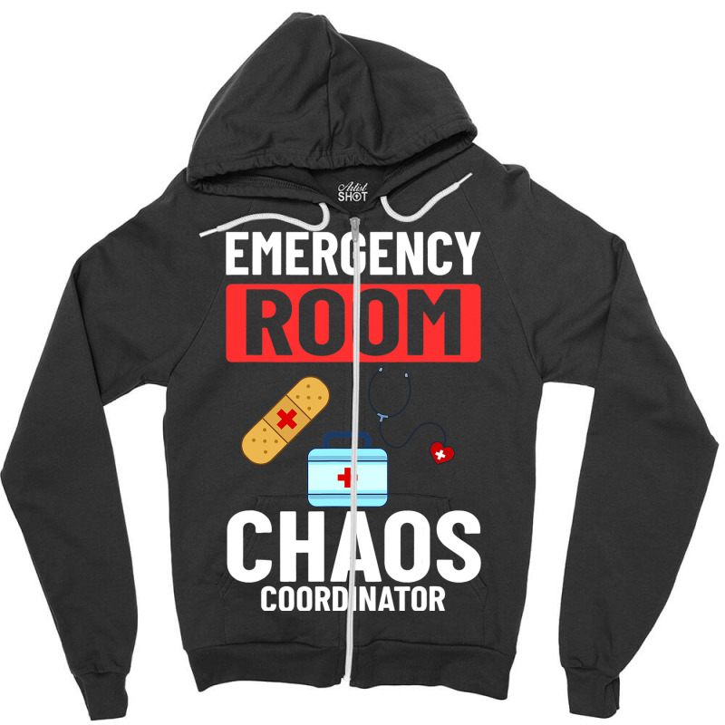 Emergency Room Technician Er Nurse Hospital Depart Zipper Hoodie | Artistshot