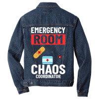 Emergency Room Technician Er Nurse Hospital Depart Men Denim Jacket | Artistshot