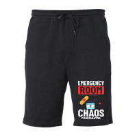 Emergency Room Technician Er Nurse Hospital Depart Fleece Short | Artistshot