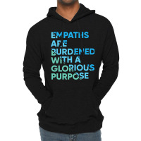 Empath Graphic Purpose Meditation Quote Sensitive  Lightweight Hoodie | Artistshot