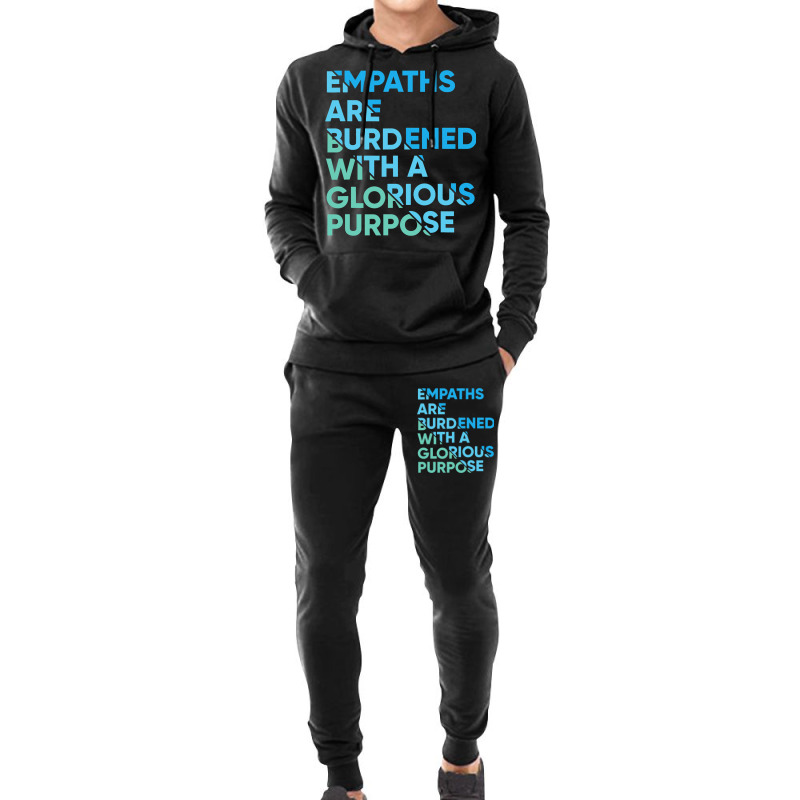 Empath Graphic Purpose Meditation Quote Sensitive  Hoodie & Jogger Set | Artistshot