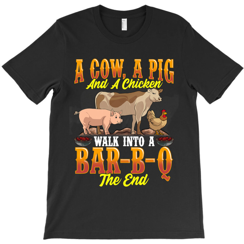 Funny Bbq Shirts For Men Cow Pig And Chicken Shirt T-shirt | Artistshot