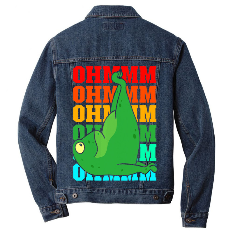 Funny Frog Yoga Animal Namaste Meditation Zen Work Men Denim Jacket | Artistshot