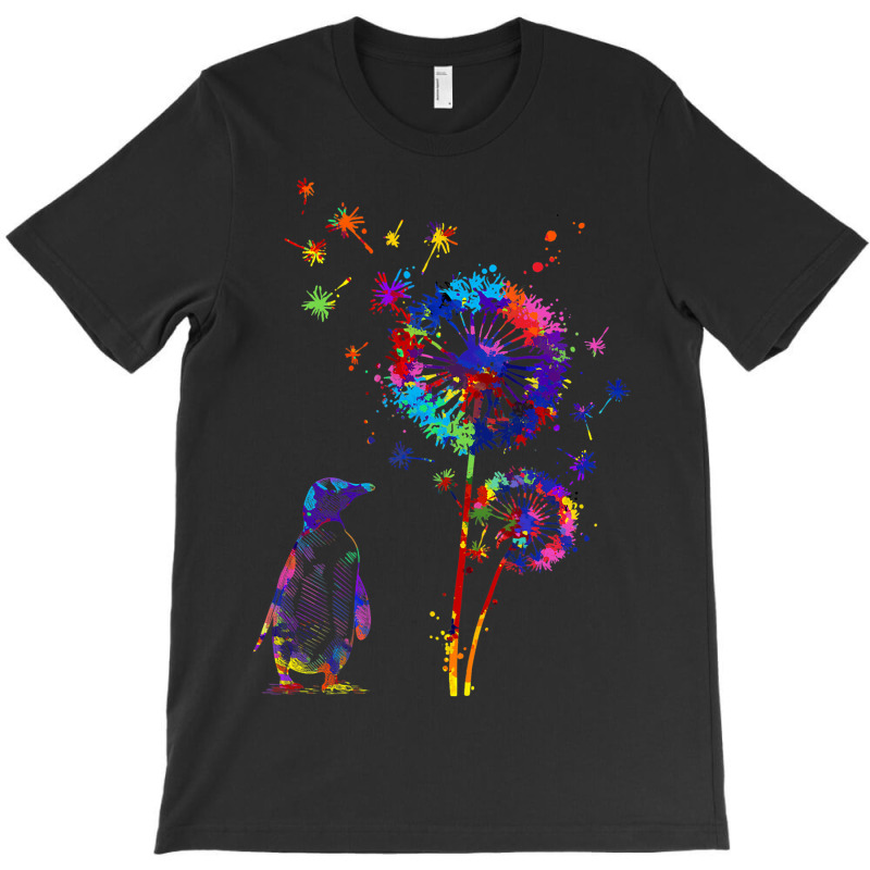 Funny Penguin Dandelion Flower Penguin Lover Water T-shirt | Artistshot