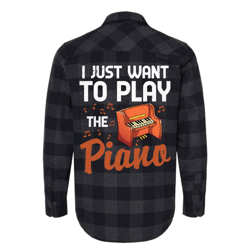 Funny Piano Player Classical Music Pianist Music N Flannel Shirt | Artistshot