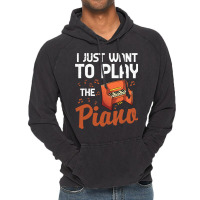 Funny Piano Player Classical Music Pianist Music N Vintage Hoodie | Artistshot