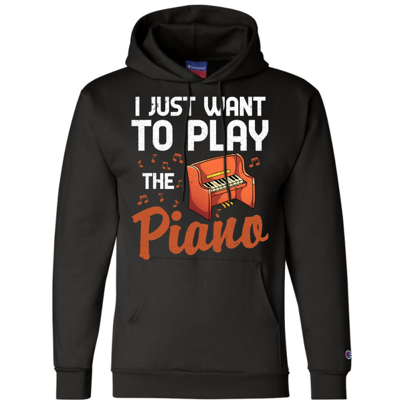 Funny Piano Player Classical Music Pianist Music N Champion Hoodie | Artistshot