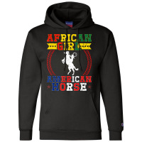 African Cowgirl American Horse, Rodeo Horse Champion Hoodie | Artistshot