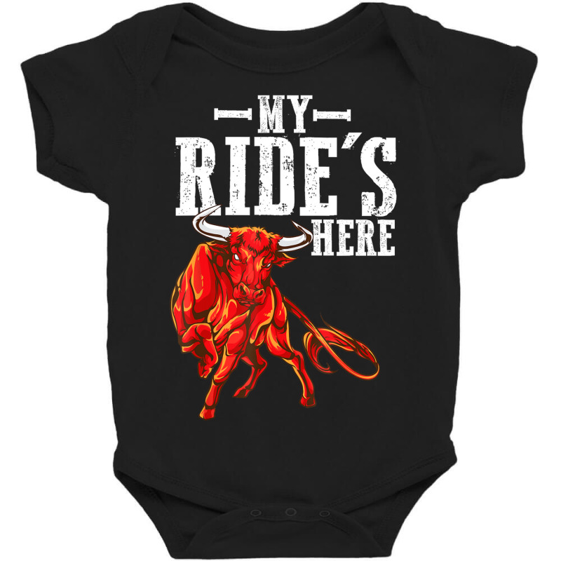 Bull Riding Pbr Rodeo Bull Riders For Western Ranc Baby Bodysuit | Artistshot