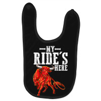 Bull Riding Pbr Rodeo Bull Riders For Western Ranc Baby Bibs | Artistshot