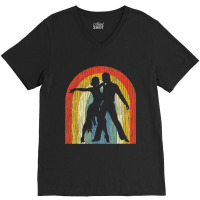 Flamenco Dancers Ballroom Dancing Vintage Retro V-neck Tee | Artistshot