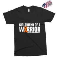 Womens Girlfriend Of A Warrior Leukemia Cancer Awa Exclusive T-shirt | Artistshot