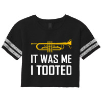 Funny Trumpet Band I Tooted Musical Instrument Jaz Scorecard Crop Tee | Artistshot