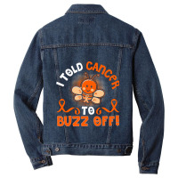 Funny Kidney Cancer Bee Buzz Off Men Denim Jacket | Artistshot