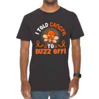 Funny Kidney Cancer Bee Buzz Off Vintage T-shirt | Artistshot