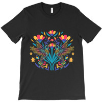 Floral Bird Otomi Mexican Embroidery Style Mexican T-shirt | Artistshot