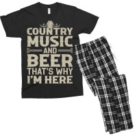 Funny Country Music Design For Men Women Country M Men's T-shirt Pajama Set | Artistshot