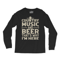 Funny Country Music Design For Men Women Country M Long Sleeve Shirts | Artistshot