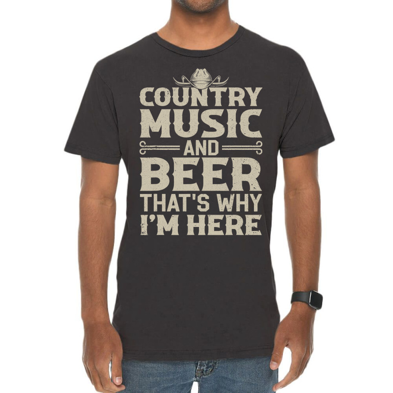 Funny Country Music Design For Men Women Country M Vintage T-shirt | Artistshot