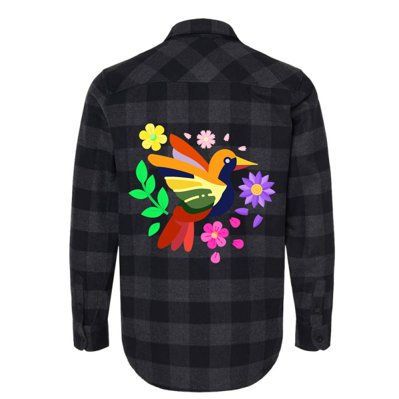 Floral Bird Otomi Mexican Embroidery Style Mexican Flannel Shirt | Artistshot