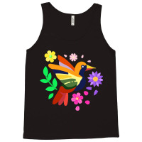 Floral Bird Otomi Mexican Embroidery Style Mexican Tank Top | Artistshot