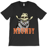 Meowdy Funny Country Music Cat Cowboy Hat Vintage T-shirt | Artistshot