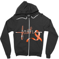 Faith In In Fight Kidney Cancer Gift Kidney Cancer Zipper Hoodie | Artistshot