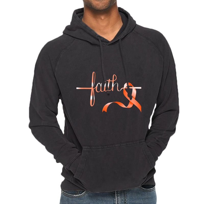 Faith In In Fight Kidney Cancer Gift Kidney Cancer Vintage Hoodie | Artistshot