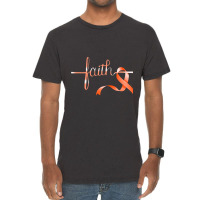 Faith In In Fight Kidney Cancer Gift Kidney Cancer Vintage T-shirt | Artistshot