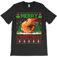 Shrimp Fish Lover Xmas Tree Ugly Santa Shrimp Chri T-shirt | Artistshot