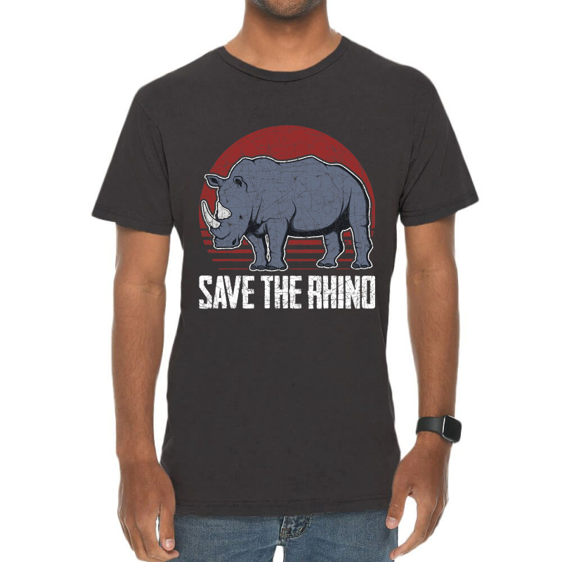 Save The Rhino 54 Vintage T-shirt | Artistshot