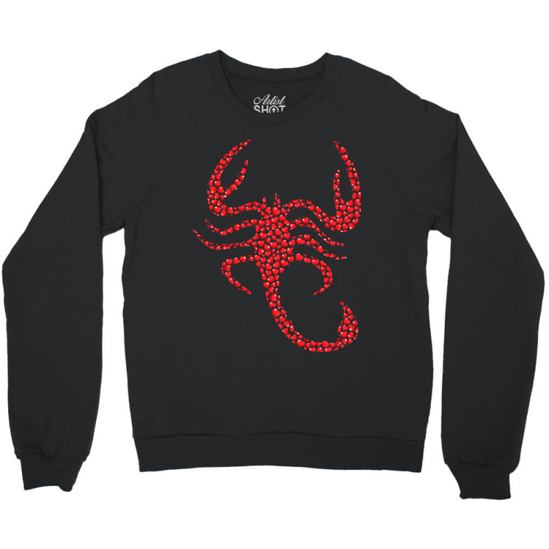 Scorpion Lover Heart Shape Scorpion Valentines Day Crewneck Sweatshirt | Artistshot