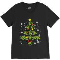 Sea Turtle Christmas Tree Animal Xmas Women Men Ki V-neck Tee | Artistshot