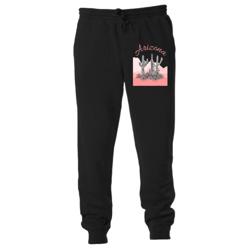 Saguaro Cactus Arizona Desert Scene Coral Pink Unisex Jogger | Artistshot