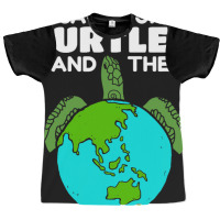 Sea Turtle Earth Day I Save Our Turtles And The Pl Graphic T-shirt | Artistshot