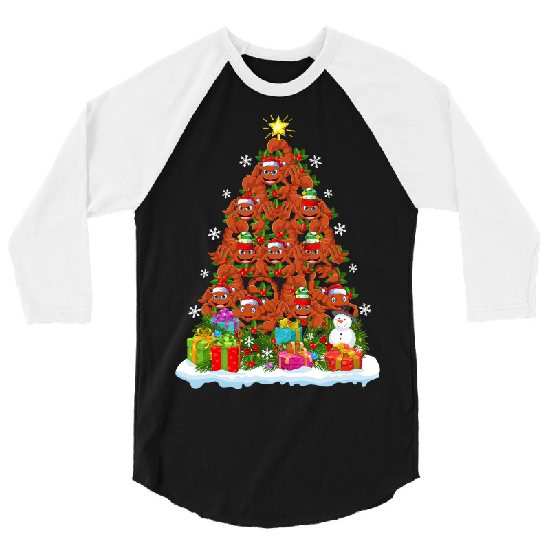 Scorpion Lover Xmas Holiday Funny Scorpion Christm 3/4 Sleeve Shirt | Artistshot